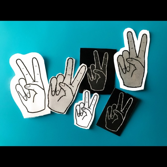 Custom Peace Sign Stickers - Picture 2 of 2